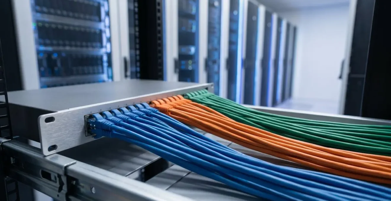 Architecture réseau montrant la segmentation VLAN pour l'isolation des caméras de surveillance