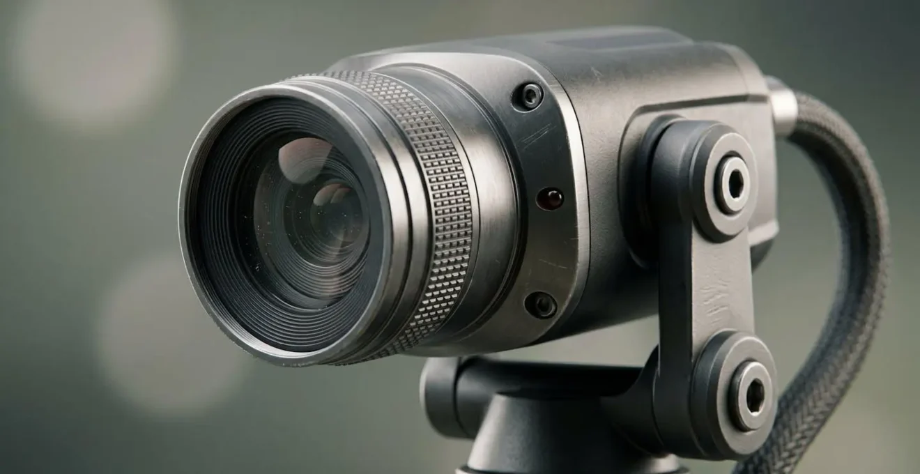 Configuration technique d'une caméra de capture faciale professionnelle à l'entrée d'un établissement