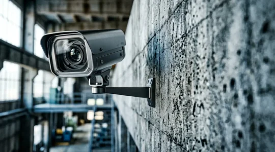 Installation technique de caméra de surveillance haute résolution pour identification judiciaire