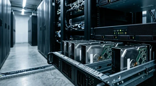 Installation professionnelle de disques durs pour système de vidéosurveillance haute définition