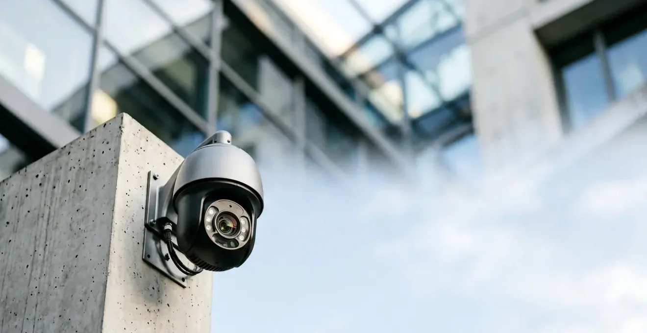 Système de vidéosurveillance professionnel dans un environnement sécurisé avec équipement technique pour garantir la recevabilité judiciaire des images