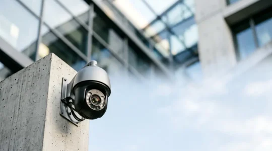 Système de vidéosurveillance professionnel dans un environnement sécurisé avec équipement technique pour garantir la recevabilité judiciaire des images